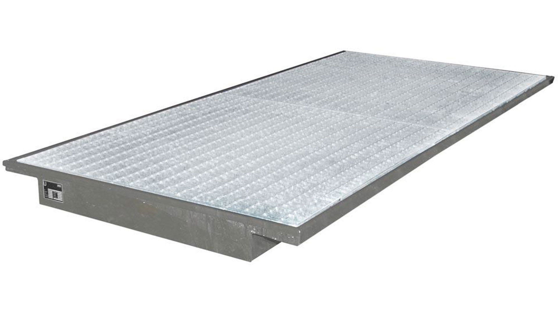 Regalwanne m. Gitterrost - (BxT) 2.650 x 1.250 mm - Volumen 200 l - verzinkt