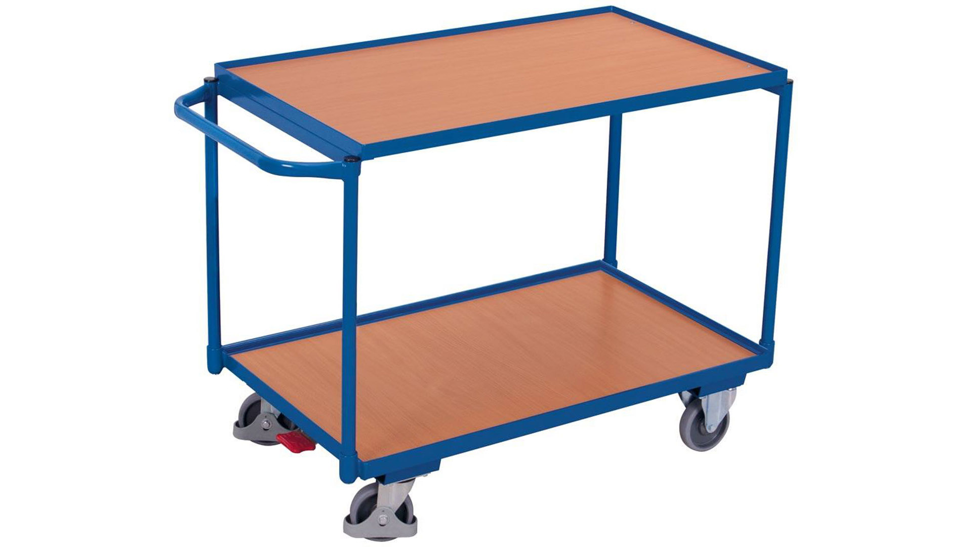 Tischwagen mit MDF-Platte - 250 kg Traglast - 2 Ladeflächen 590x 985 mm