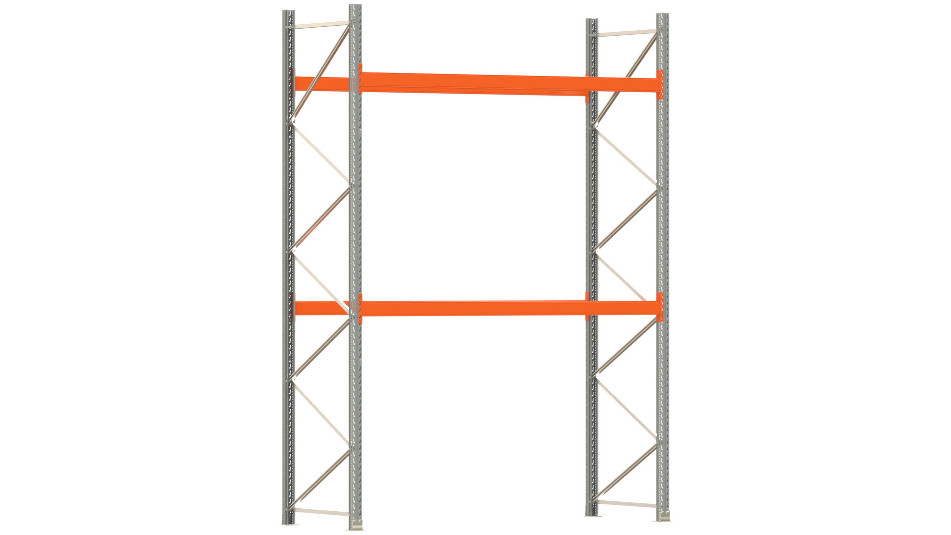 Palettenregal ARTUS - Breite 287 cm - Höhe 400 cm - Tiefe 110 cm - Fachlast 2000 kg - 9 Palettenstellplätze