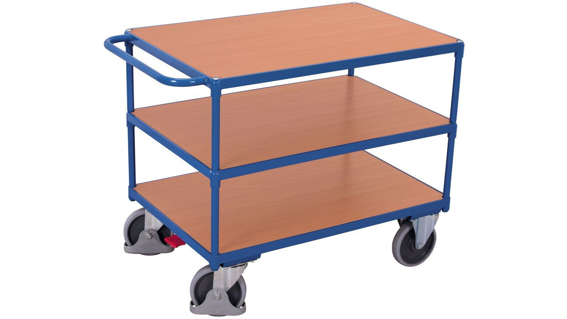 Schwerlast Tischwagen - 3 Etagen - Traglast 400 kg - Ladefläche 500 x 850 mm (BxT)