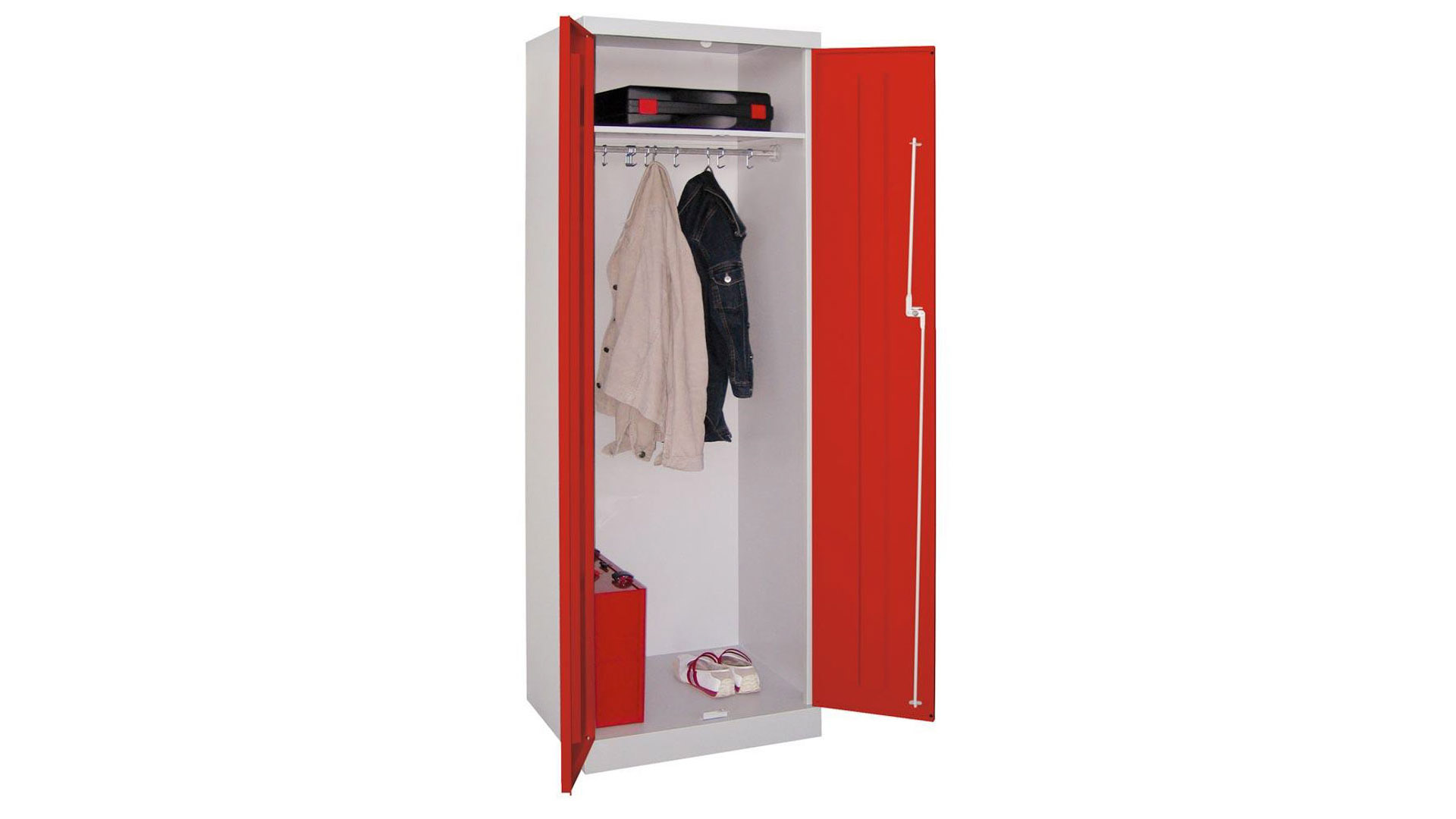 Spind - Garderobenschrank, Breite 60 cm, Höhe 180 cm, Tiefe 50 cm, 1 Abteil(e)