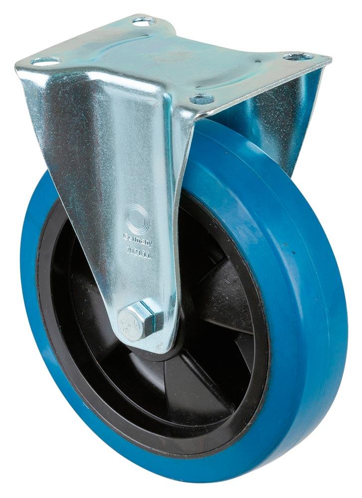 Bockrolle, Elastik-Vollgummi blau