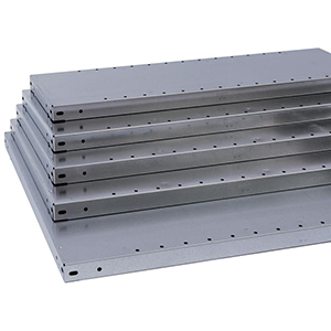 Fachboden, verzinkt, Traglast 150 kg, inkl. 4 Fachbodenträger, BxT 870x600 mm