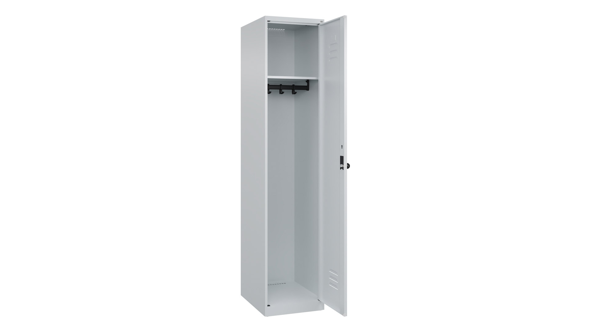 Spind - Garderobenschrank, Breite 40 cm, Höhe 185 cm, Tiefe 50 cm, 1 Abteile