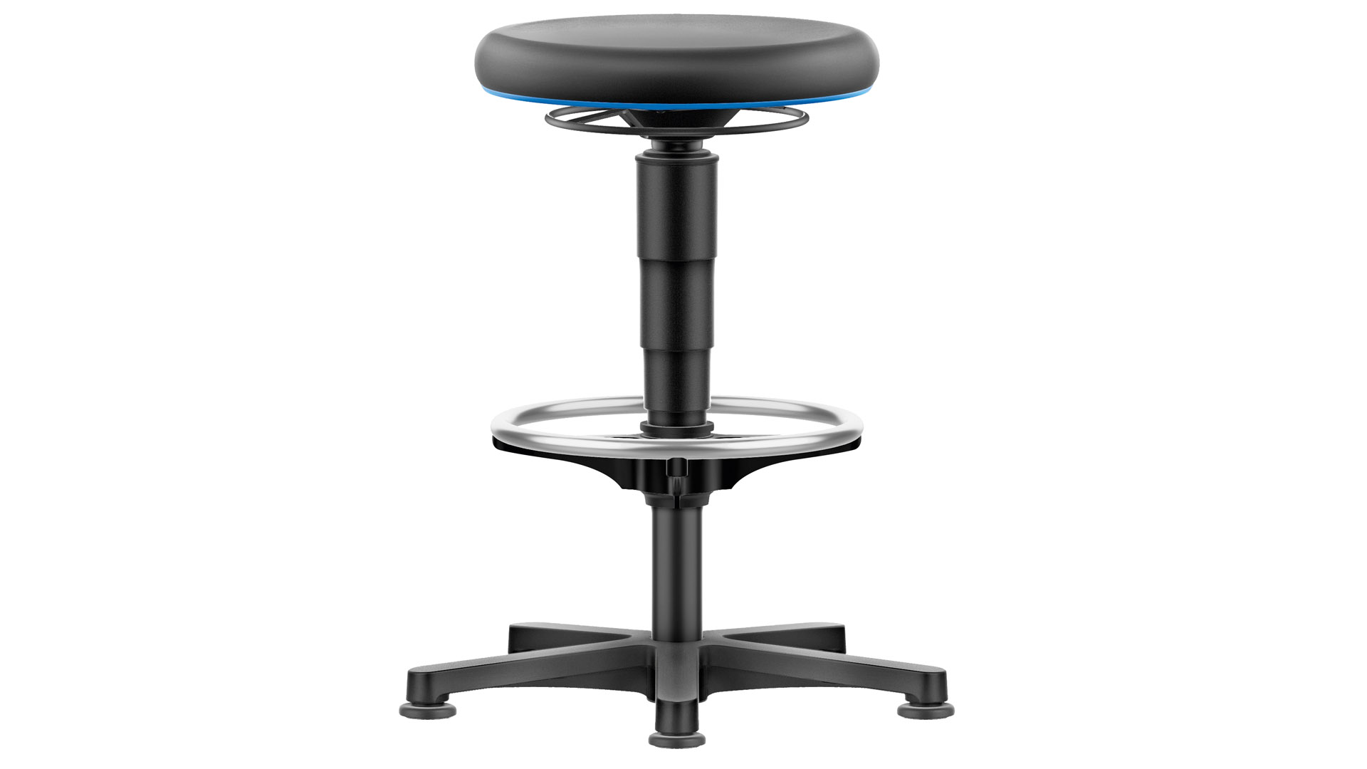 Drehhocker, Arbeitshocker mit Gasfeder-Höhenverstellung