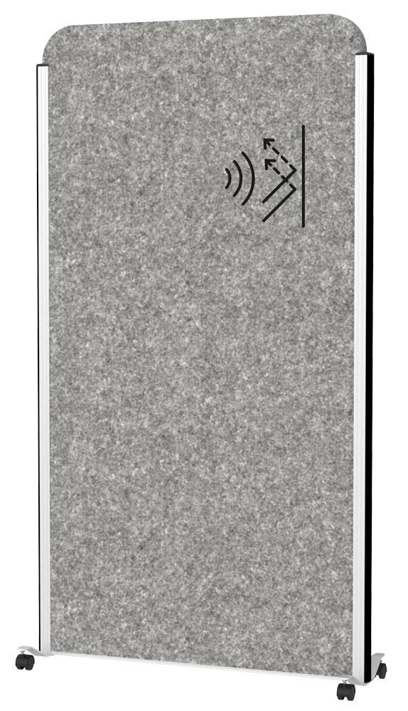 Akustik-Stellwand, BxTxH 1000x44x1800 mm