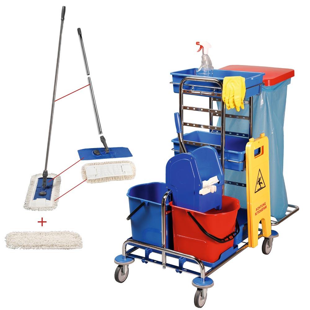 Multi-Reinigungswagen Chrom