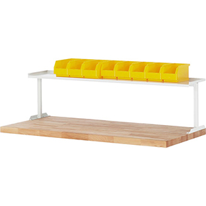 Ablage, Breite 2000 mm, Höhe 375 mm, Tiefe 300 mm, für Werkbank