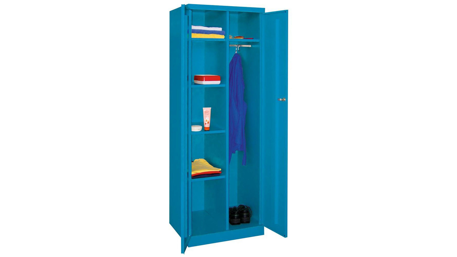 Spind - Garderobenschrank, Breite 60 cm, Höhe 180 cm, Tiefe 50 cm, 1 Abteil(e)