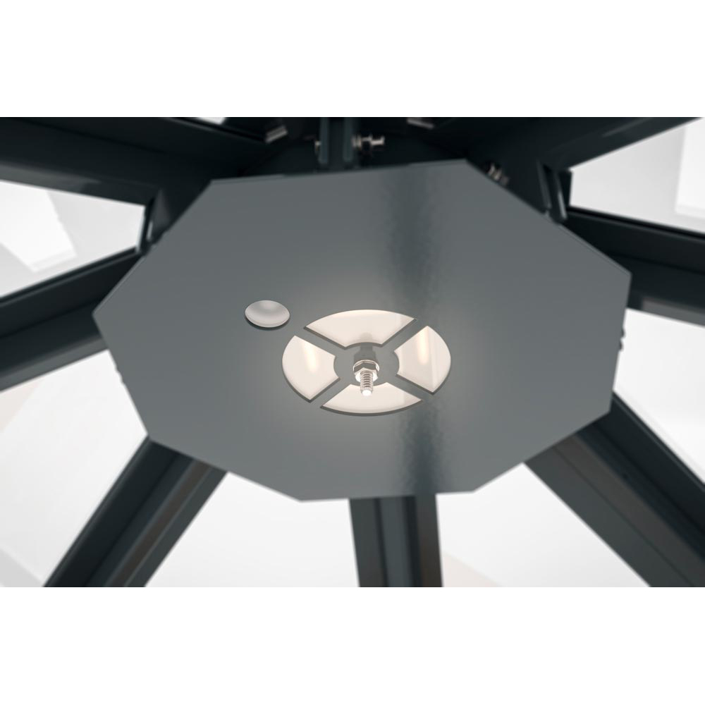 LED-Beleuchtung für Raucherunterstand