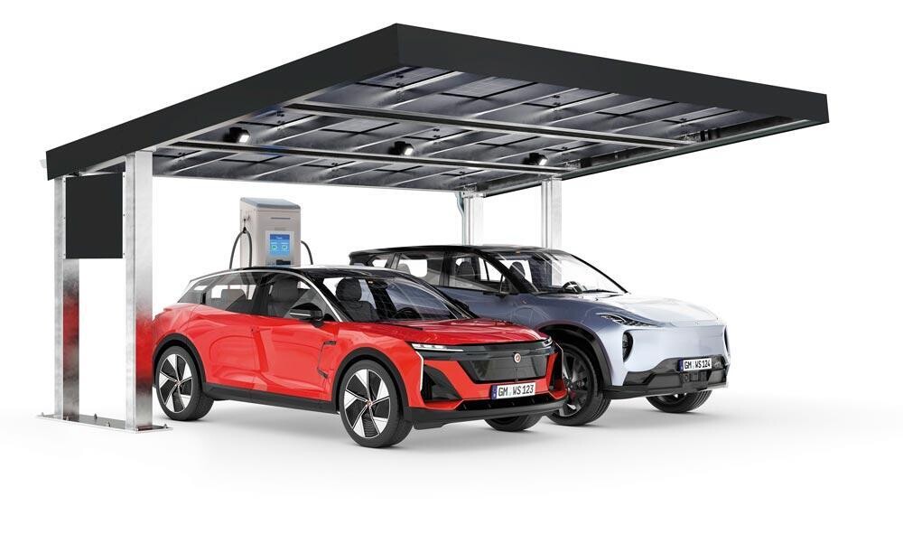 Carport Solar Anbaueinheit - BxTxH 5842x5265x3290 mm