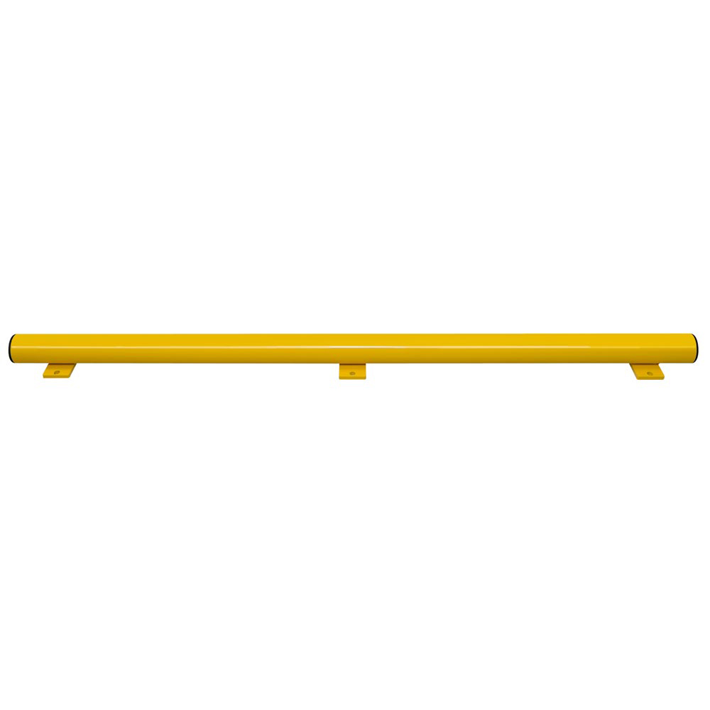 Unterfahrschutz,  Länge 1750 mm, Höhe 86 mm, gelb kunststoffbeschichtet