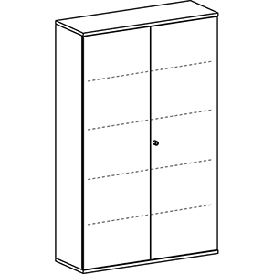 Aktenschrank, Büroschrank mit Flügeltüren