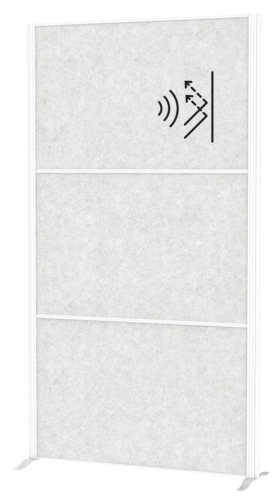 Akustik-Stellwand, BxTxH 1000x44x1800 mm