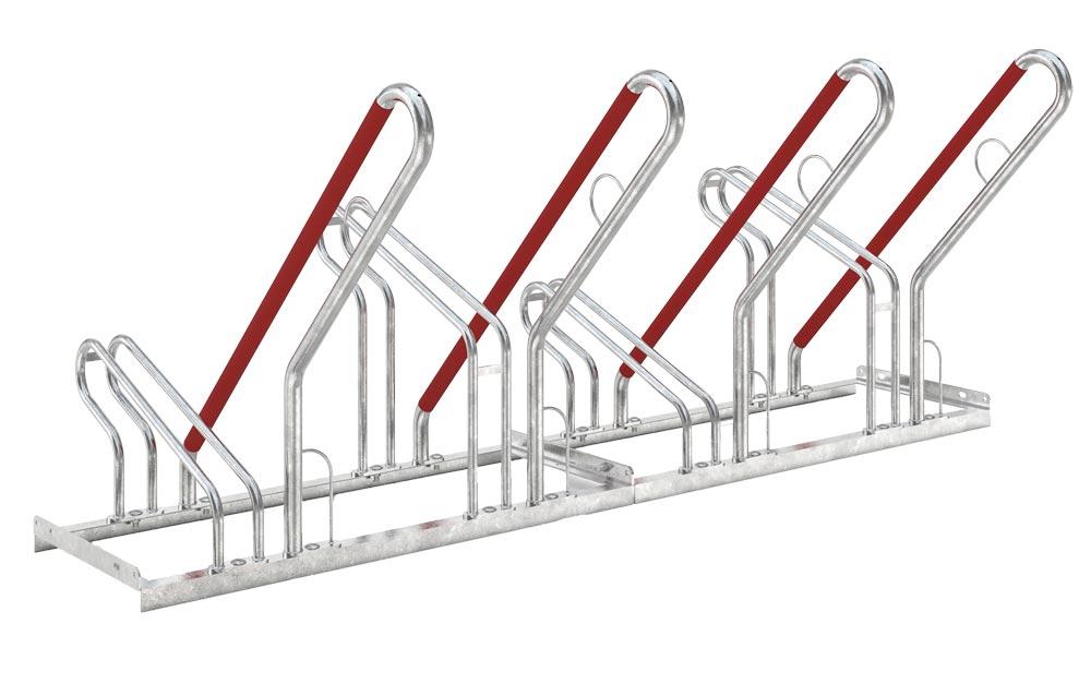 Fahrradbügel aus Stahl, 6 Plätze