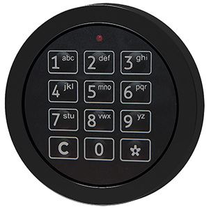 Elektronsiches Zahlenschloss mit Notöffung über Schlüssel, 1 Master + 9 Benutzer, MEHRPREIS