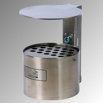 Wandaschenbecher, Aschenbecher - mit Haube