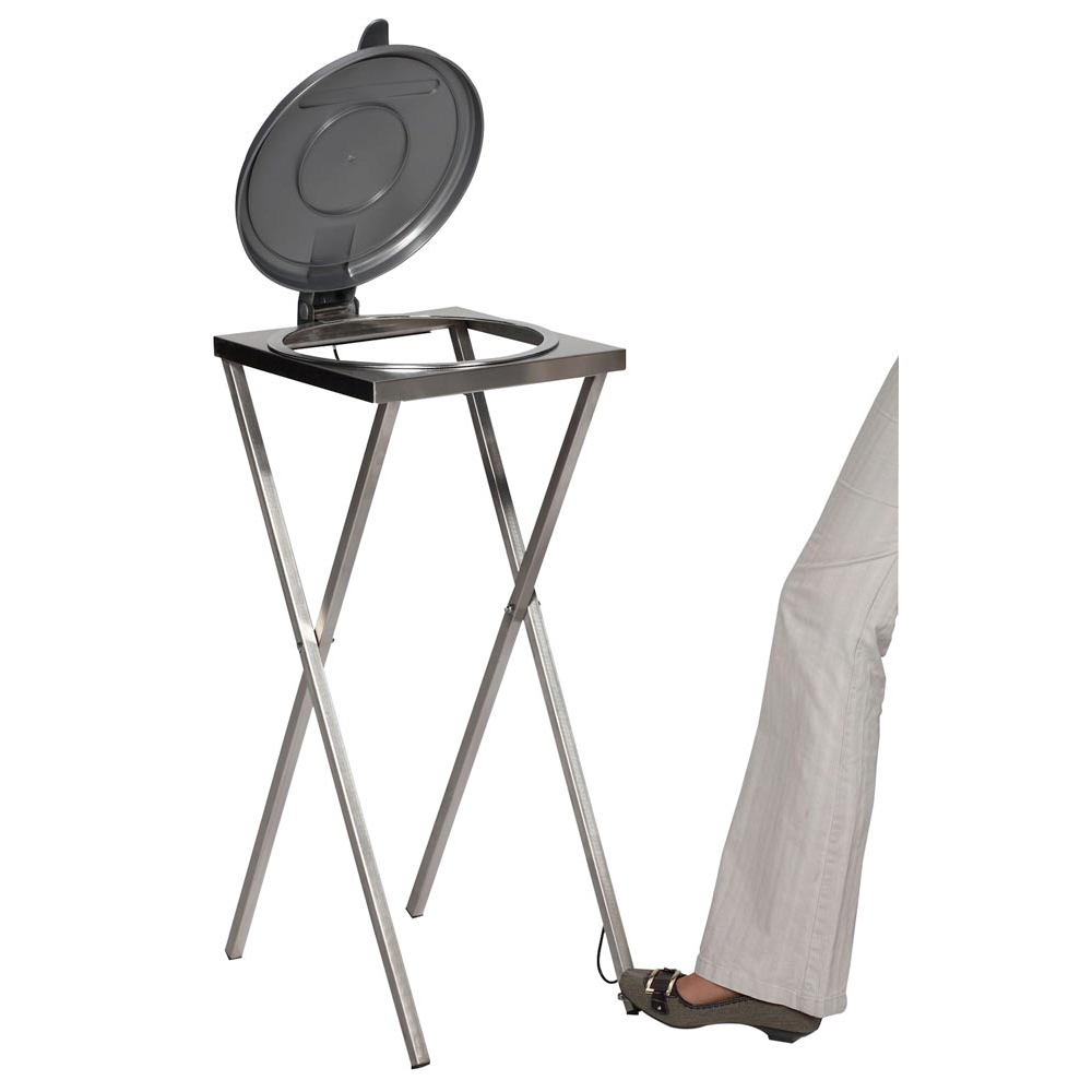 Müllsackständer, f. 120-l Säcke,BxTxH 400x450x900 mm, Deckel blau