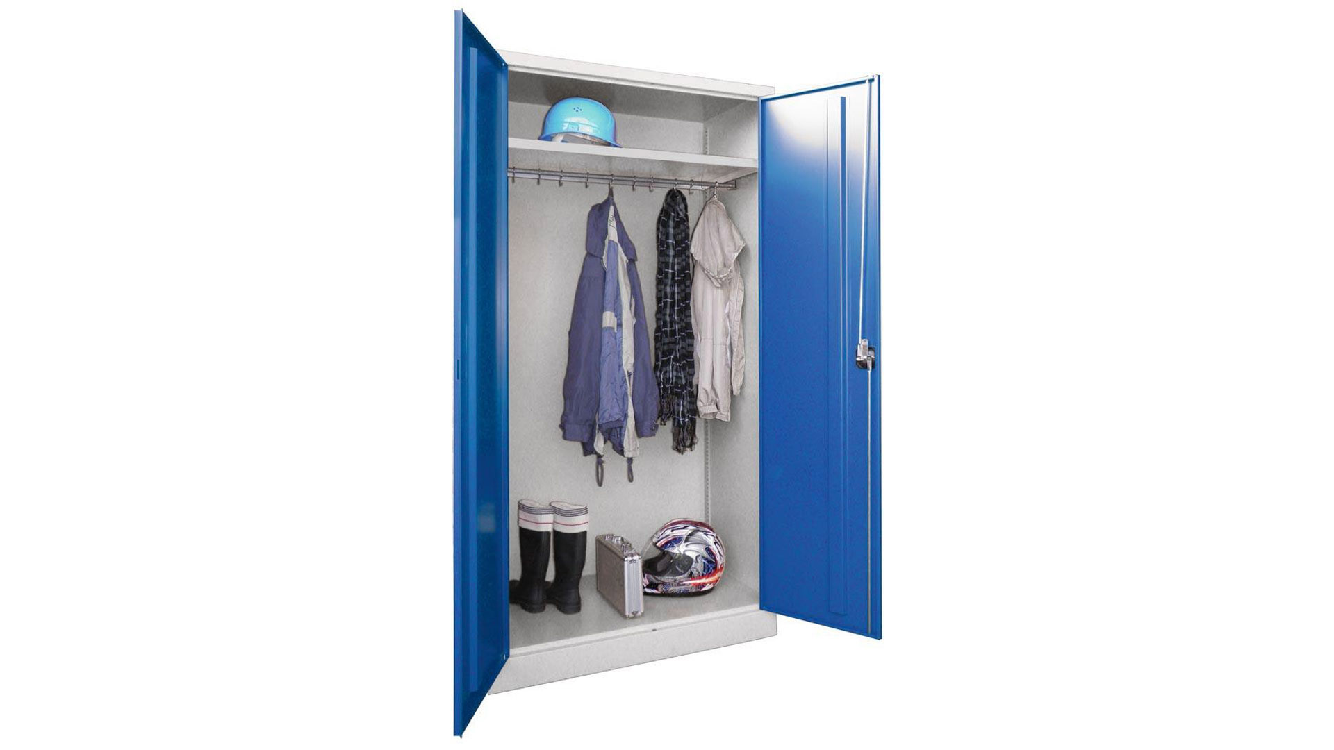 Spind - Garderobenschrank, Breite 100 cm, Höhe 195 cm, Tiefe 50 cm, 1 Abteil(e)