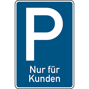 Parkplatzschild