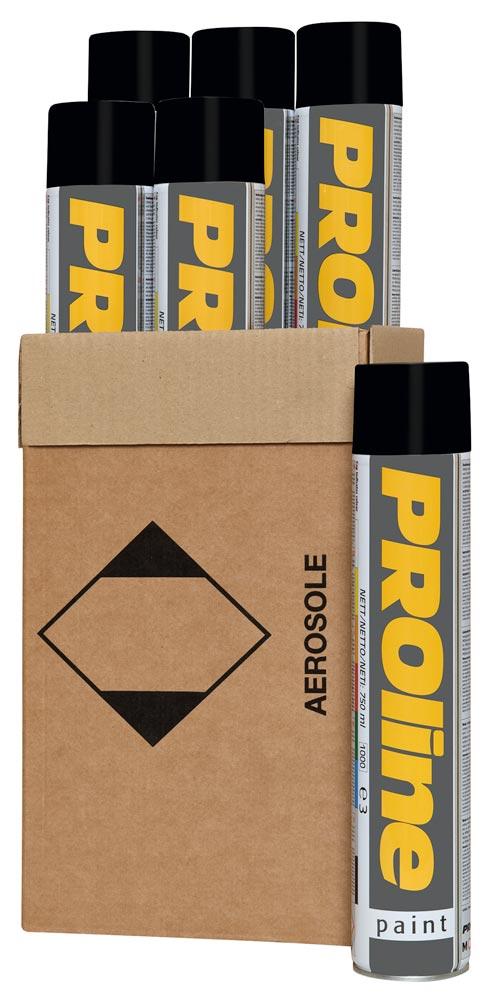 Bodenmarkierung, Bodenmarkierfarbe schwarz, VE 6 Stück