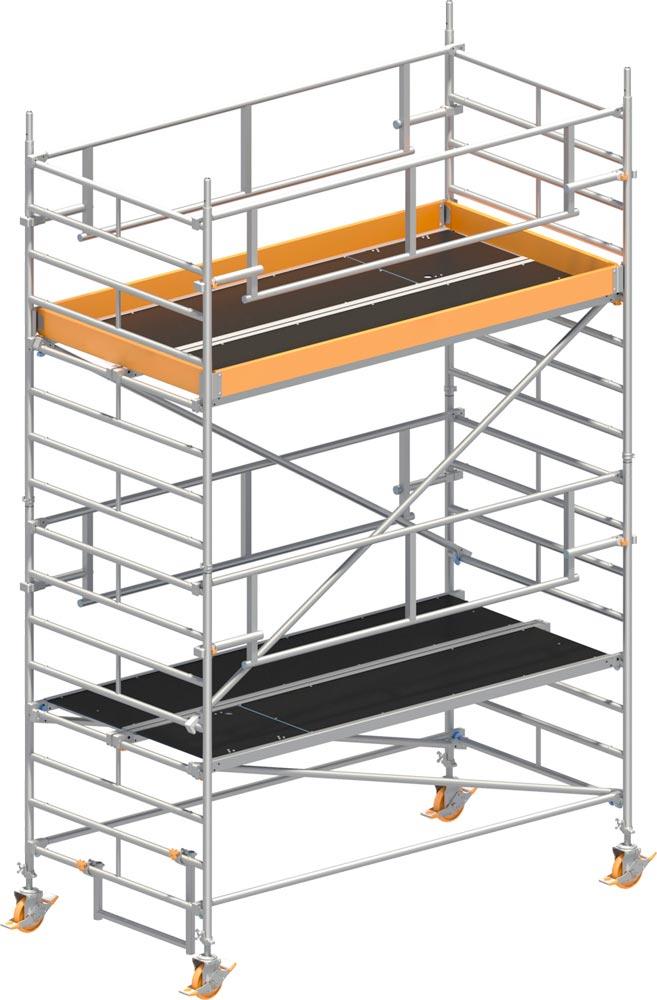 Fahrgerüst Breit P2 mit Sicherheits-Doppelgeländer