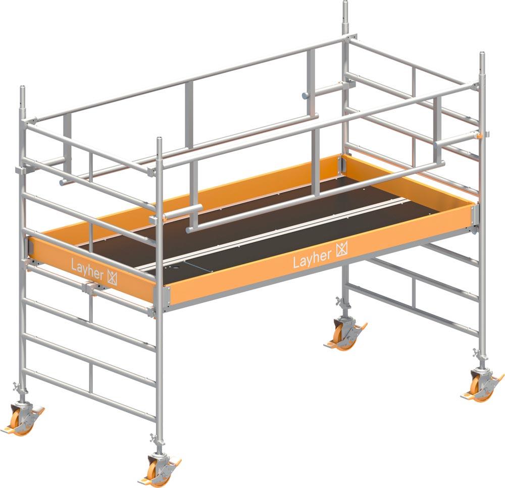 Fahrgerüst Breit P2 mit Sicherheits-Doppelgeländer