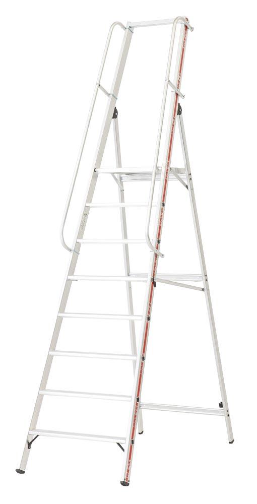 Plattformleiter mit Handlauf