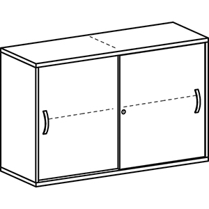 Aktenschrank mit Schiebetüren, Büroschrank