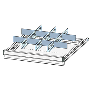 Schubladentrenner, Schubladenteiler, Einteilungsmaterial-Set
