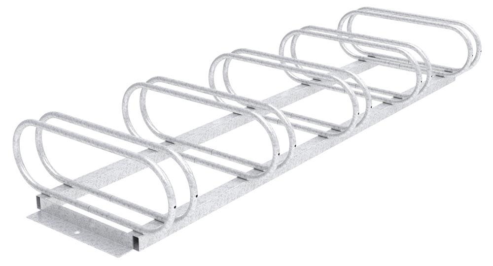 Fahrradständer - für 5 Fahrräder - Breite: 150 cm - verzinkt