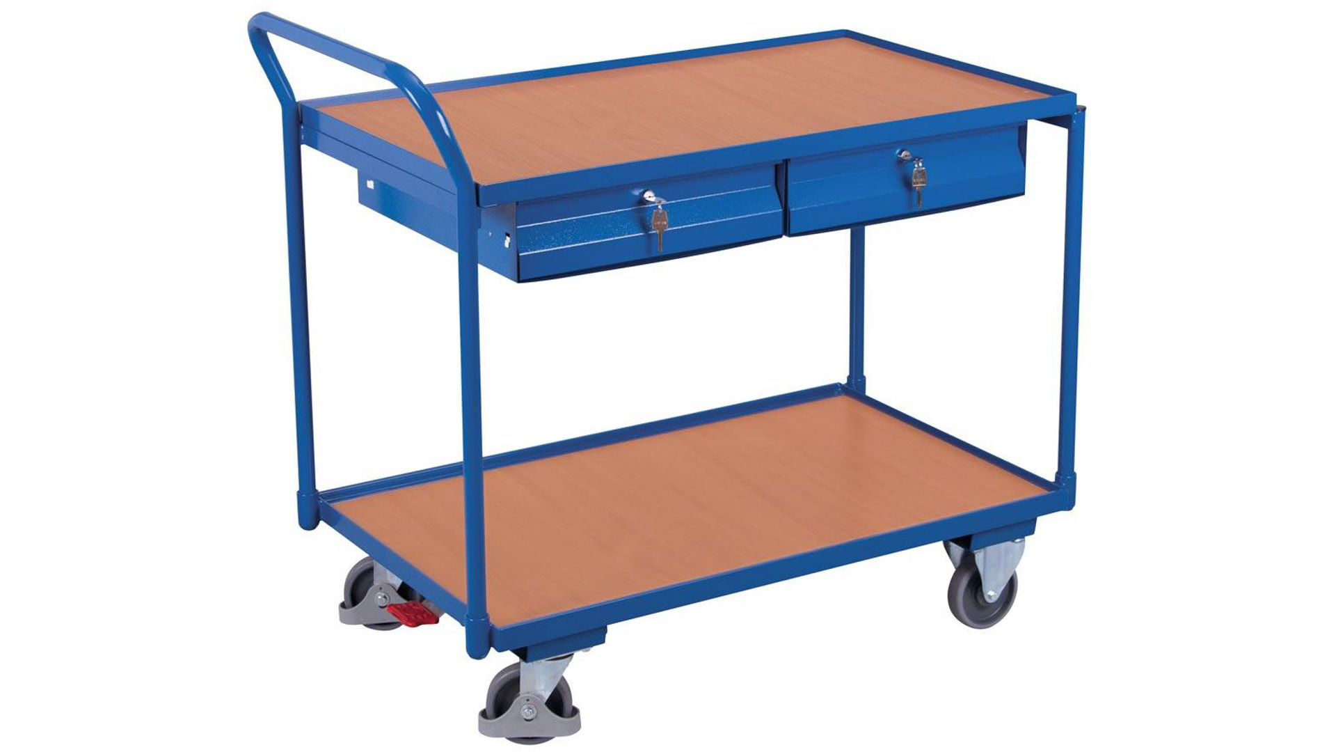 Tischwagen mit Schubladen - Griff senkrecht - 1.010 x 625 x 1.125 mm (HxBxT) - Traglast 250 kg