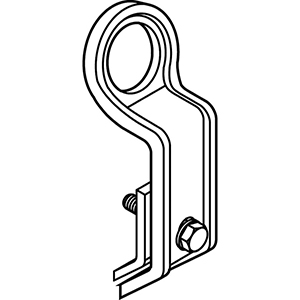 Zweipunkt-Kranaufhängung für Leertransport