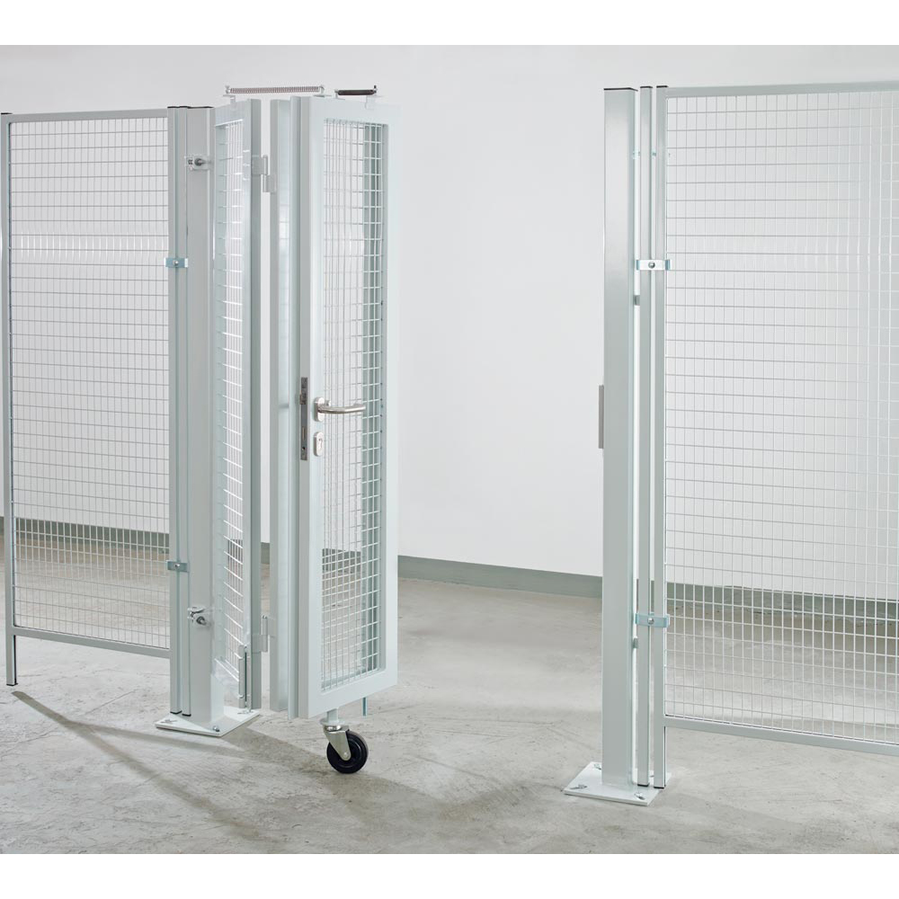 Falttor für Trennwandschutzgitter