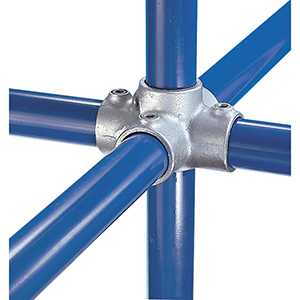 Kreuzverbinder, 1 Durchgang, 4 Abgänge, Größe A, Rohrdurchm. außen 26,9 mm, 3/4