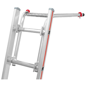 Wandabstandshalter, teleskopierbar, für Sprossenleitern, inkl. Ablageschale für Werkzeug