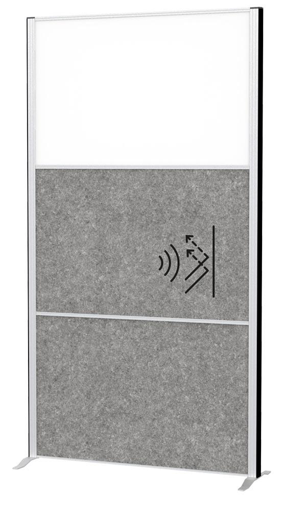 Akustik-Stellwand, BxTxH 1000x44x1800 mm
