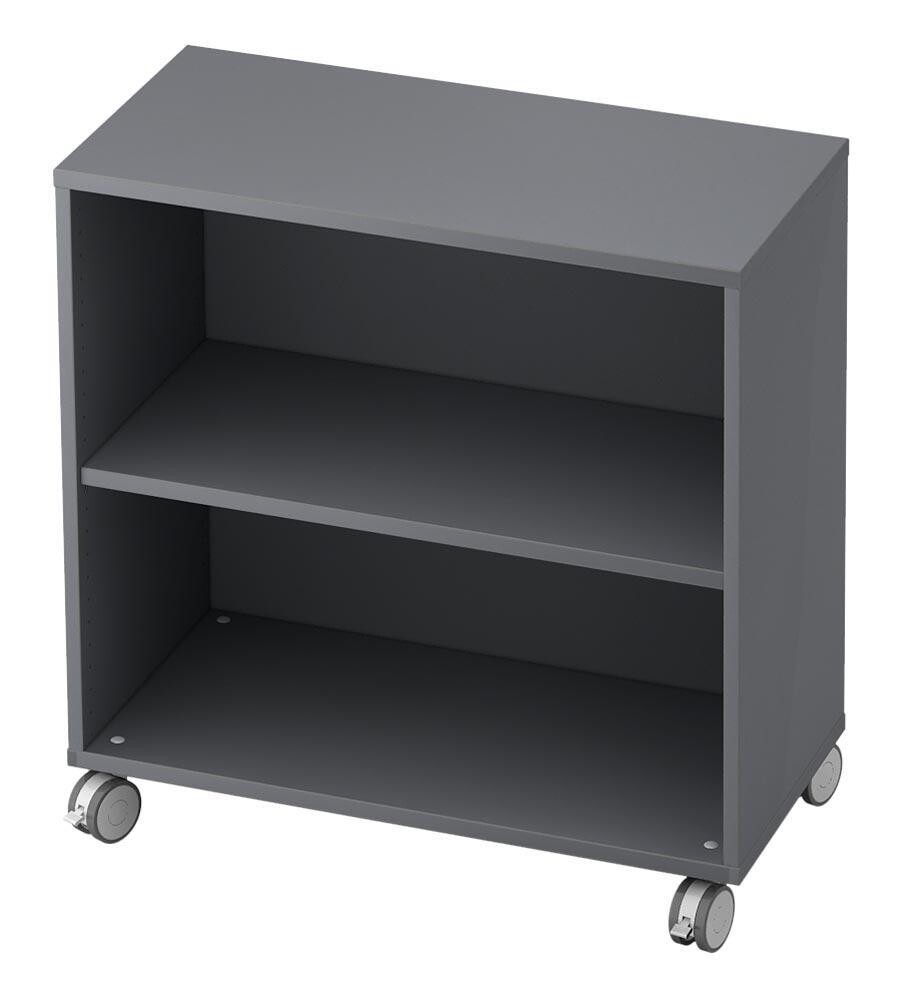 Regal auf Rollen 2 OH - BxTxH 800x400x814 mm - graphit