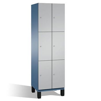 Fächerschrank, Breite 90 cm, Höhe 198 cm, Tiefe 52,5 cm, 9 Fächer
