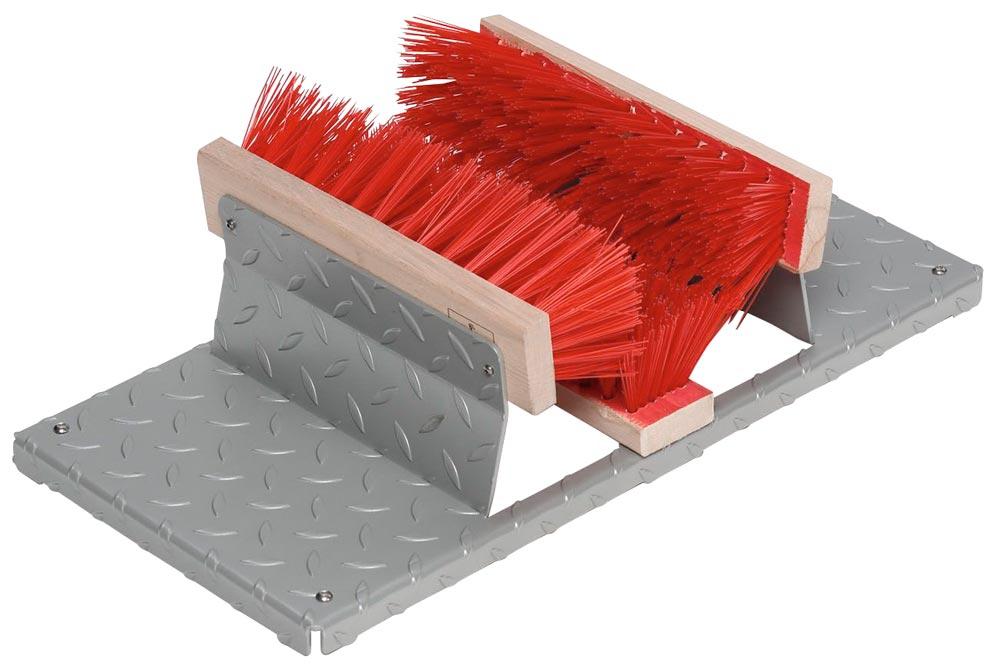 Schuhreiniger mit drei Bürsten