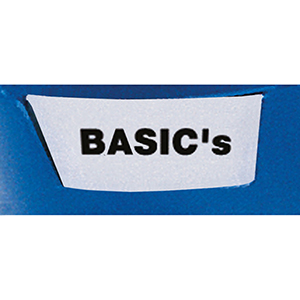 Etiketten,weiß, für Sichtlagerkasten Größe 5, VE 100 Stück