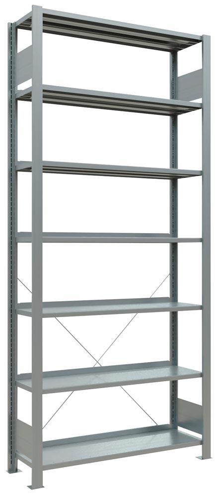 Lagerregal, Steckregal, BxTxH 1000x300x2300 mm