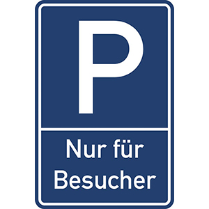Parkplatzschild