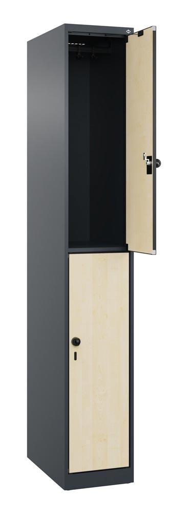 Fächerschrank, doppelstöckig, bodenstehend