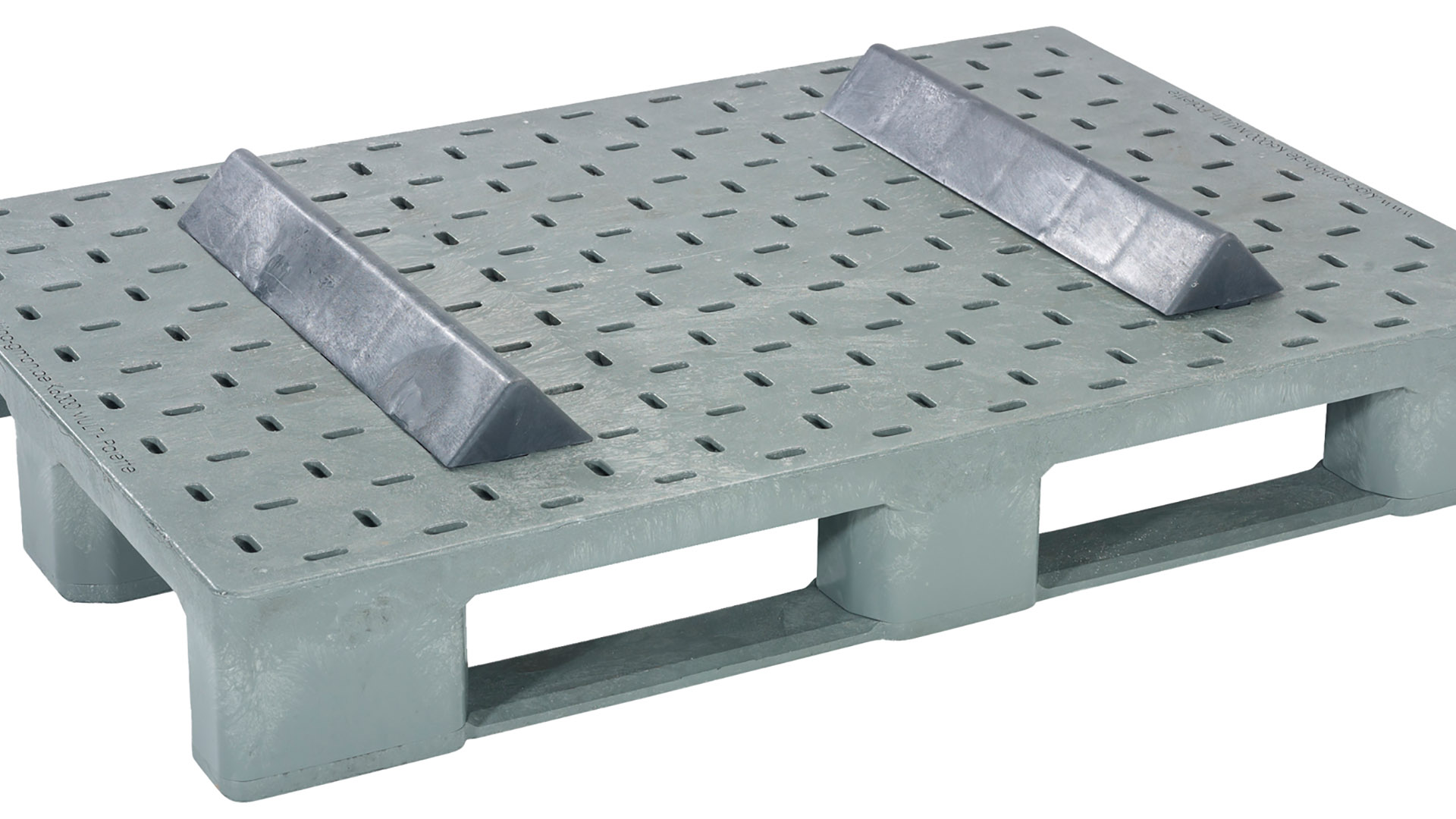 Kunststoffpalette, Multifunktionspalette mit 2 Querkeilen