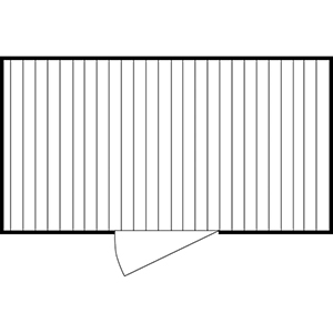 Materialcontainer, verzinkt, mit Holzfußboden, zerlegt, BxTxH 4050x2170x2150 mm