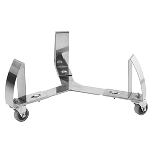 Fahrgestell mit Griffstange, Stahl verzinkt, Gewicht 22,3 kg, für Tonne Vol. 200 l