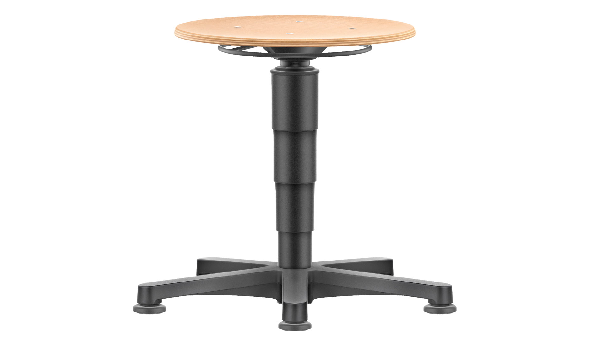 Drehhocker, Arbeitshocker mit Gasfeder-Höhenverstellung