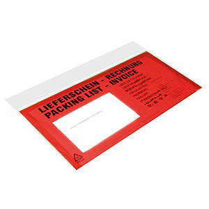 Begleittaschen, Format C5, Aufdruck Lieferschein/Rechnung, VE 1000 Stück