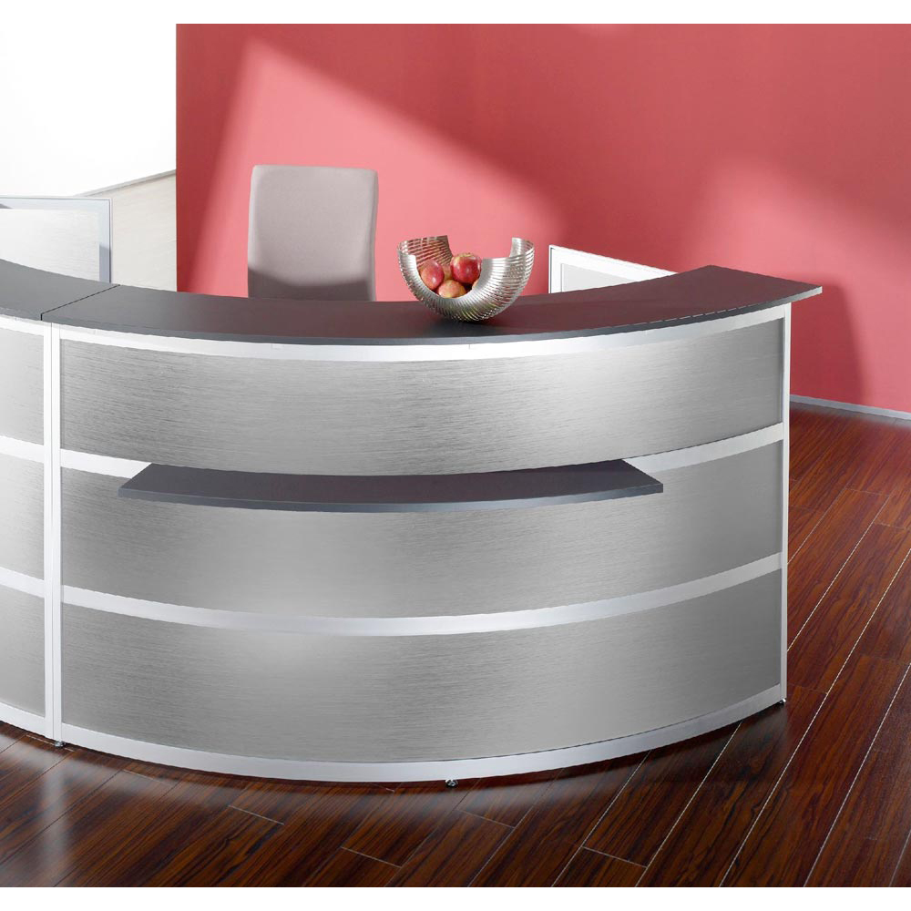 Taschenablage für runde Theken